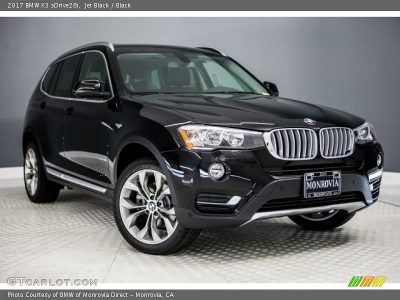 Jet Black / Black 2017 BMW X3 sDrive28i