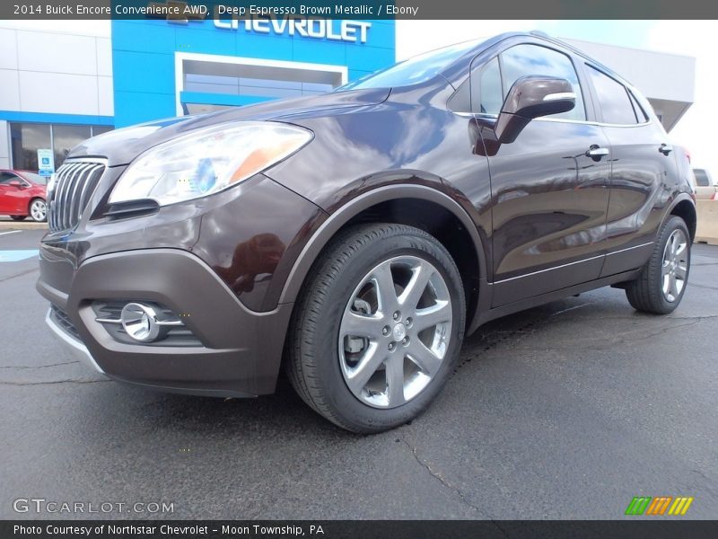 Deep Espresso Brown Metallic / Ebony 2014 Buick Encore Convenience AWD