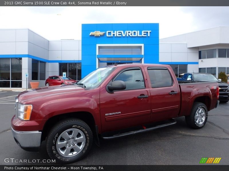 Sonoma Red Metallic / Ebony 2013 GMC Sierra 1500 SLE Crew Cab 4x4