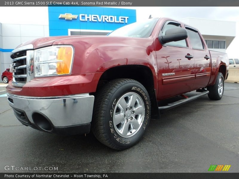 Sonoma Red Metallic / Ebony 2013 GMC Sierra 1500 SLE Crew Cab 4x4