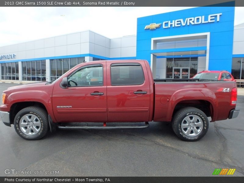 Sonoma Red Metallic / Ebony 2013 GMC Sierra 1500 SLE Crew Cab 4x4