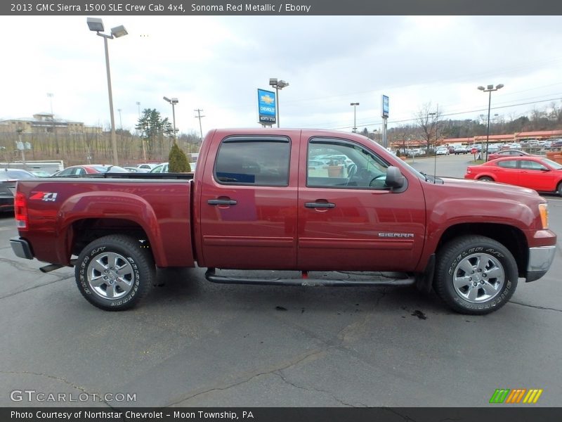 Sonoma Red Metallic / Ebony 2013 GMC Sierra 1500 SLE Crew Cab 4x4