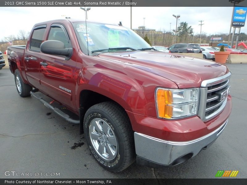 Sonoma Red Metallic / Ebony 2013 GMC Sierra 1500 SLE Crew Cab 4x4