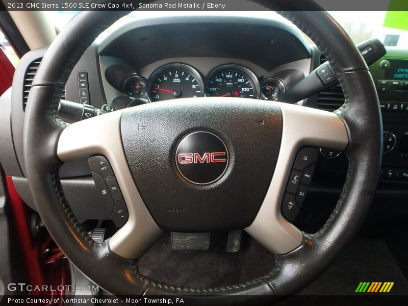 Sonoma Red Metallic / Ebony 2013 GMC Sierra 1500 SLE Crew Cab 4x4