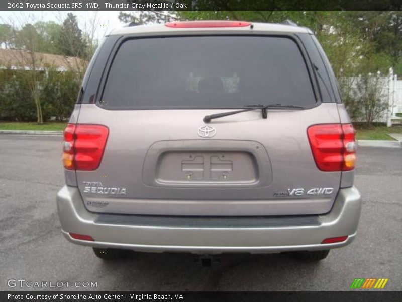 Thunder Gray Metallic / Oak 2002 Toyota Sequoia SR5 4WD
