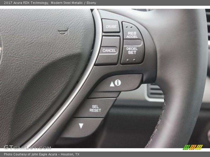 Modern Steel Metallic / Ebony 2017 Acura RDX Technology