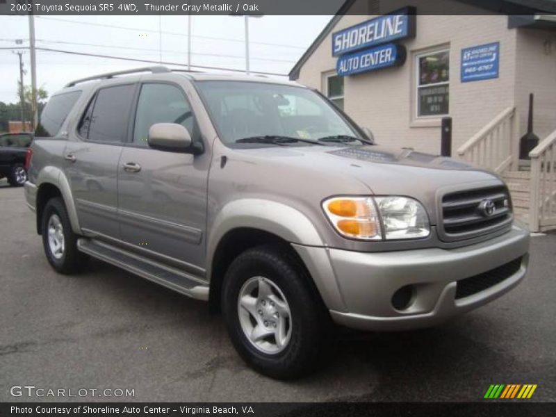 Thunder Gray Metallic / Oak 2002 Toyota Sequoia SR5 4WD