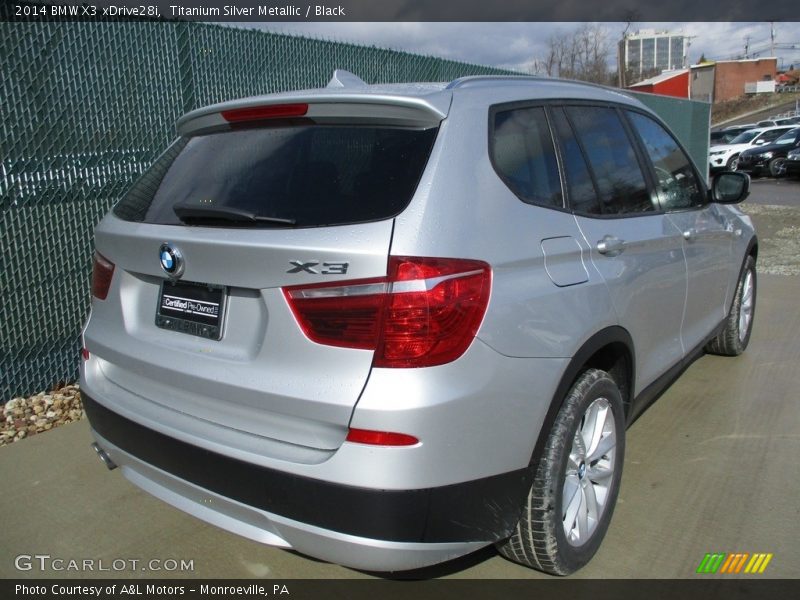 Titanium Silver Metallic / Black 2014 BMW X3 xDrive28i