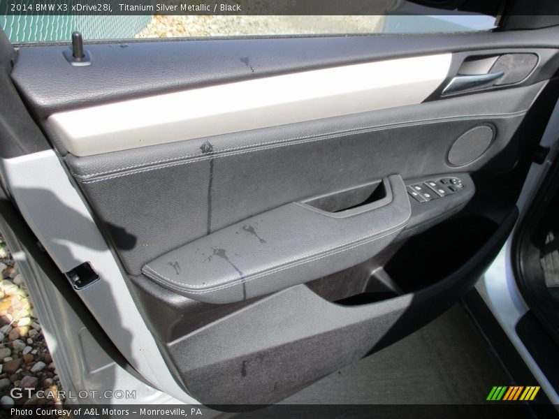 Titanium Silver Metallic / Black 2014 BMW X3 xDrive28i