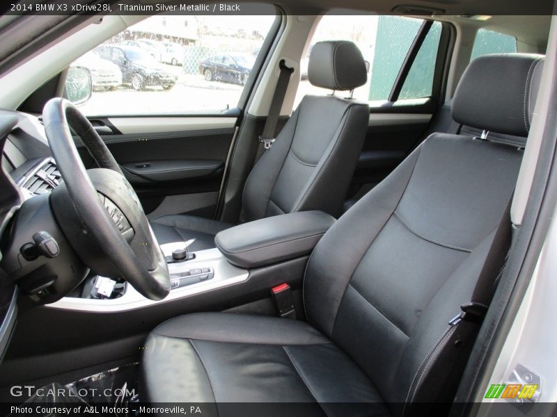 Titanium Silver Metallic / Black 2014 BMW X3 xDrive28i
