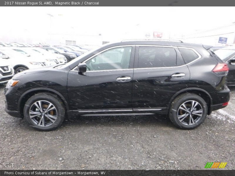 Magnetic Black / Charcoal 2017 Nissan Rogue SL AWD