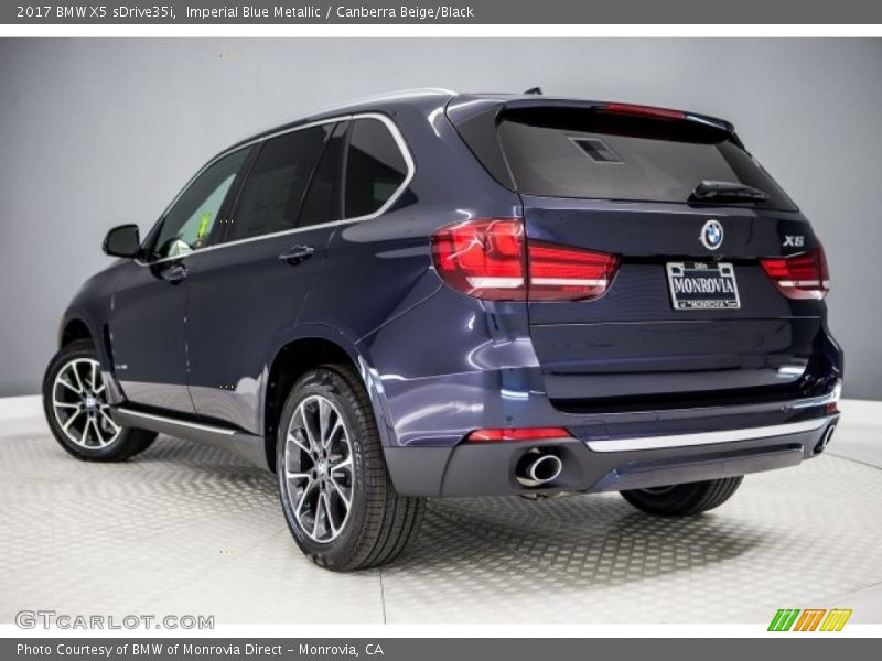 Imperial Blue Metallic / Canberra Beige/Black 2017 BMW X5 sDrive35i