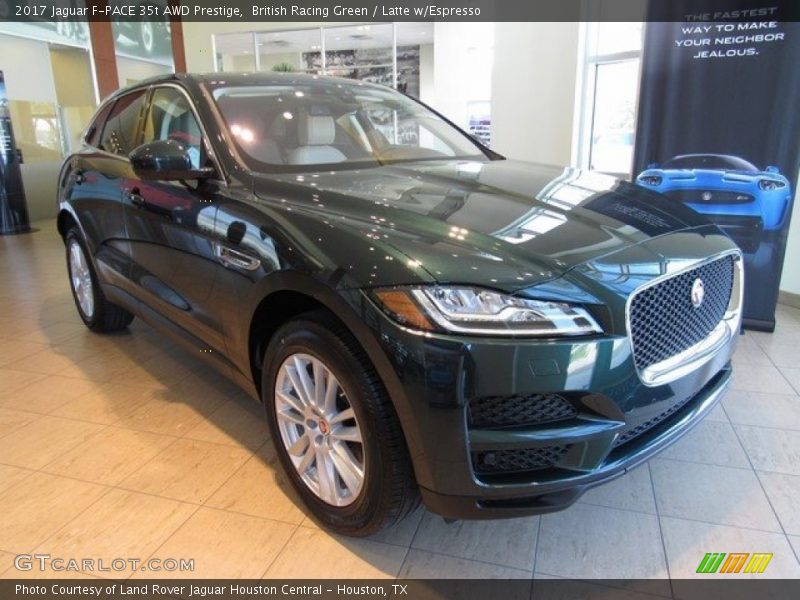 Front 3/4 View of 2017 F-PACE 35t AWD Prestige