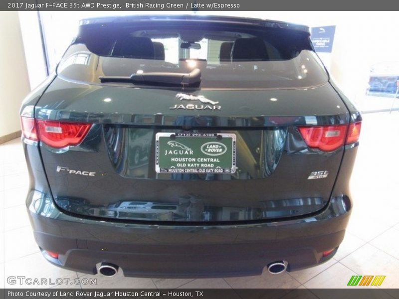 British Racing Green / Latte w/Espresso 2017 Jaguar F-PACE 35t AWD Prestige