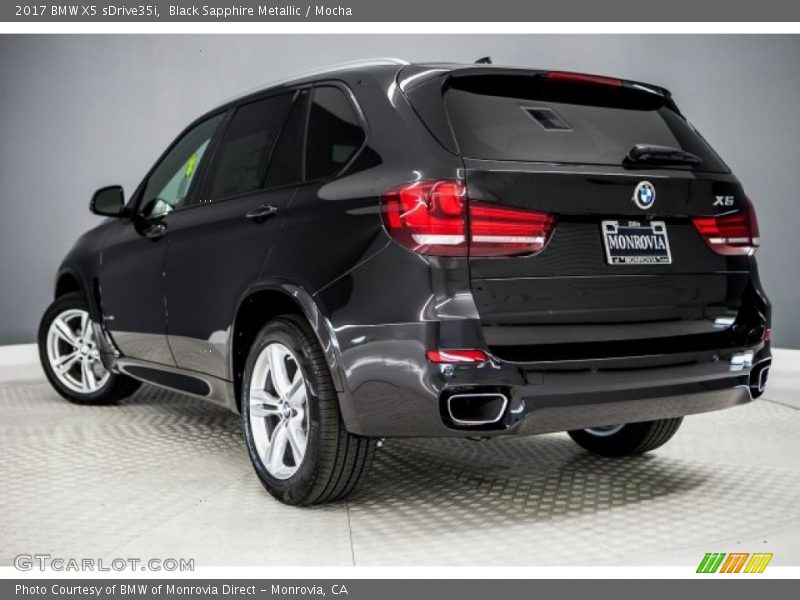 Black Sapphire Metallic / Mocha 2017 BMW X5 sDrive35i