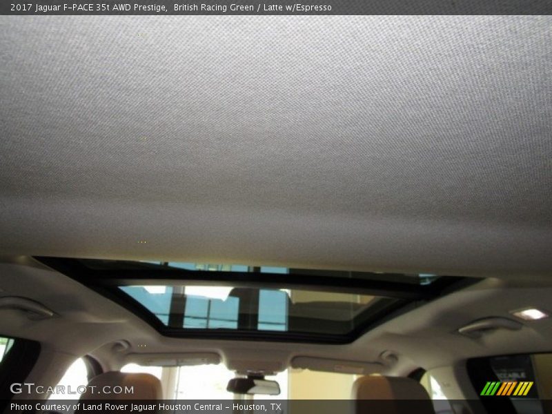 British Racing Green / Latte w/Espresso 2017 Jaguar F-PACE 35t AWD Prestige