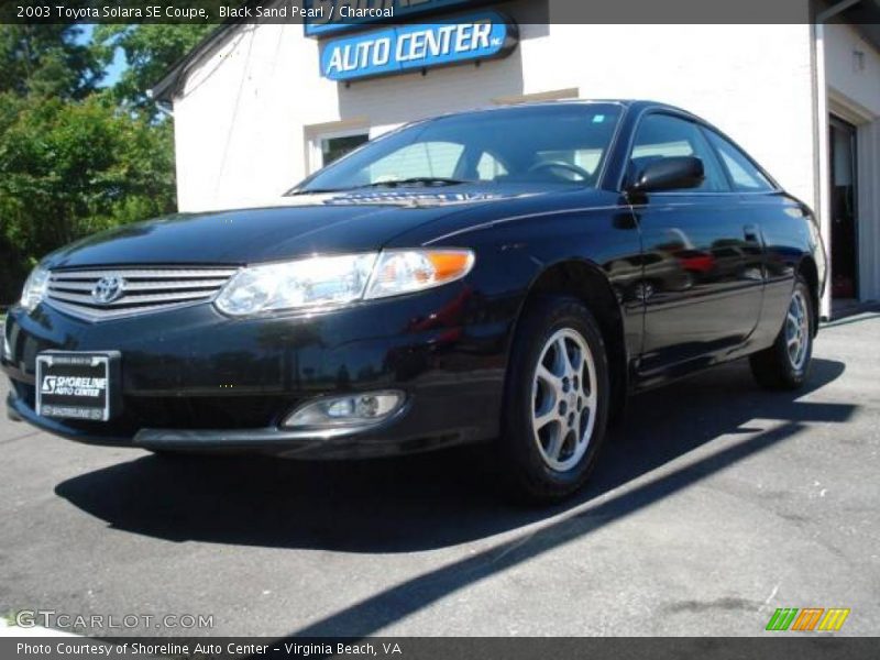 Black Sand Pearl / Charcoal 2003 Toyota Solara SE Coupe
