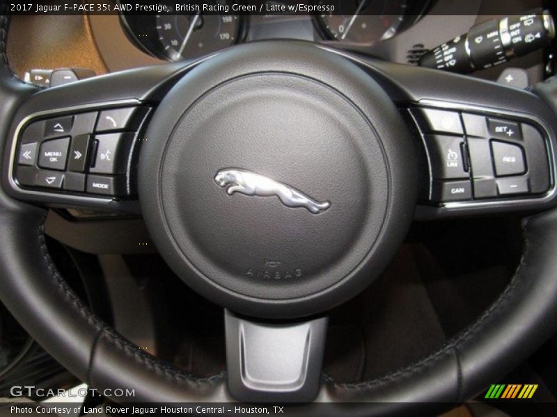 British Racing Green / Latte w/Espresso 2017 Jaguar F-PACE 35t AWD Prestige