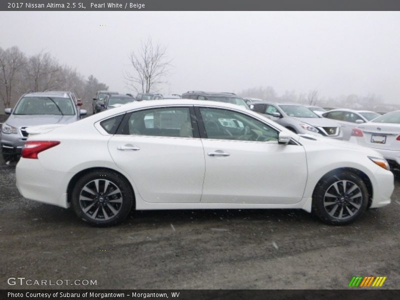 Pearl White / Beige 2017 Nissan Altima 2.5 SL