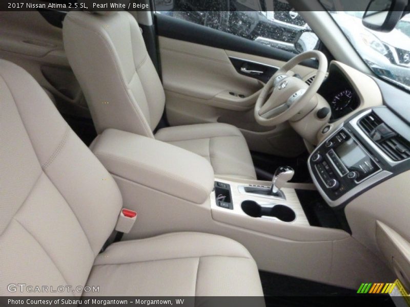 Pearl White / Beige 2017 Nissan Altima 2.5 SL
