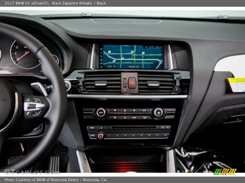 Controls of 2017 X3 xDrive35i