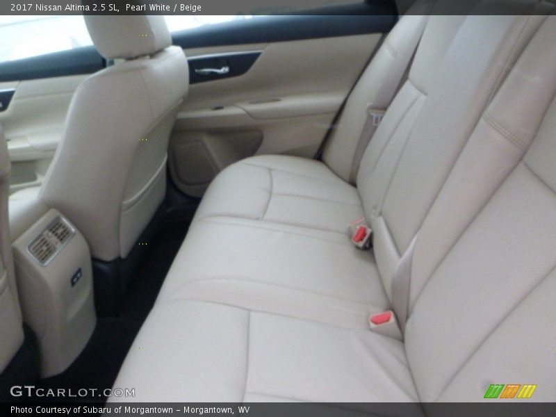 Pearl White / Beige 2017 Nissan Altima 2.5 SL