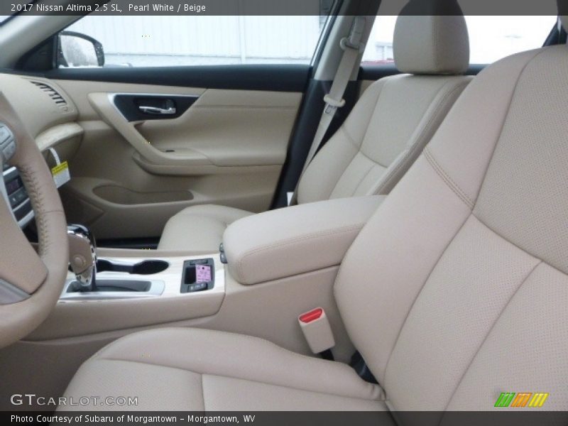 Pearl White / Beige 2017 Nissan Altima 2.5 SL