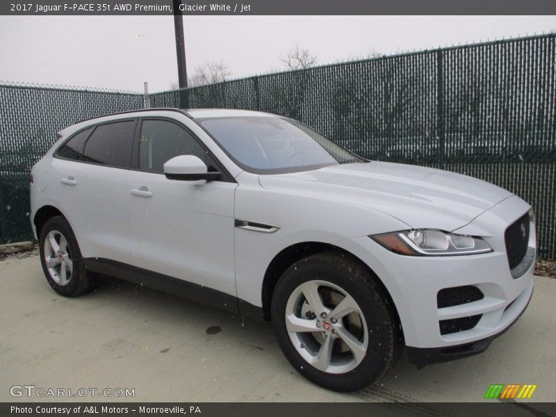 Glacier White / Jet 2017 Jaguar F-PACE 35t AWD Premium