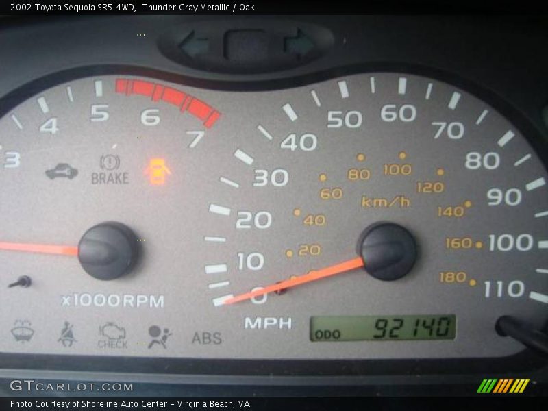 Thunder Gray Metallic / Oak 2002 Toyota Sequoia SR5 4WD