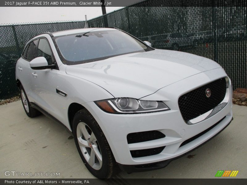 Glacier White / Jet 2017 Jaguar F-PACE 35t AWD Premium