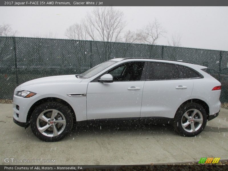 Glacier White / Jet 2017 Jaguar F-PACE 35t AWD Premium