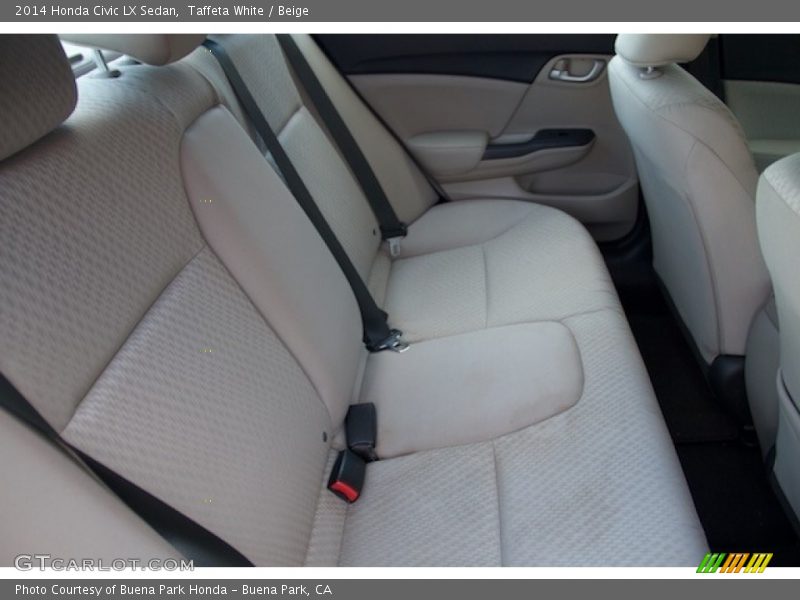 Taffeta White / Beige 2014 Honda Civic LX Sedan