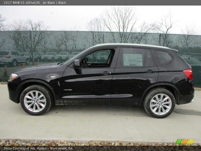 Jet Black / Black 2017 BMW X3 xDrive28i