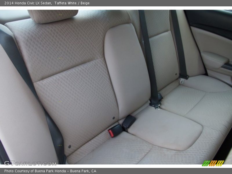 Taffeta White / Beige 2014 Honda Civic LX Sedan