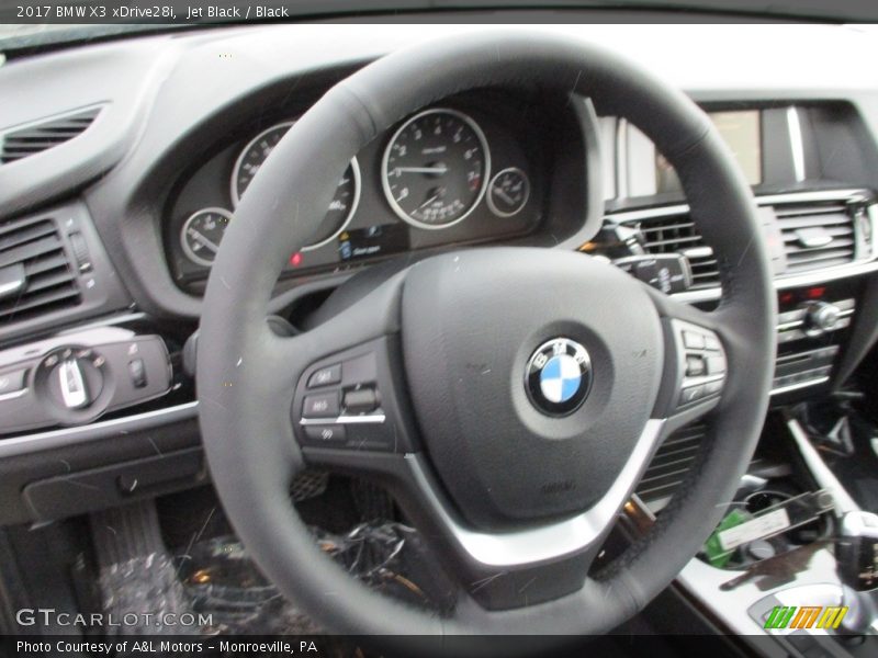 Jet Black / Black 2017 BMW X3 xDrive28i
