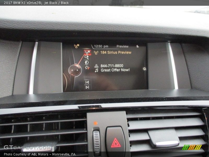 Jet Black / Black 2017 BMW X3 xDrive28i