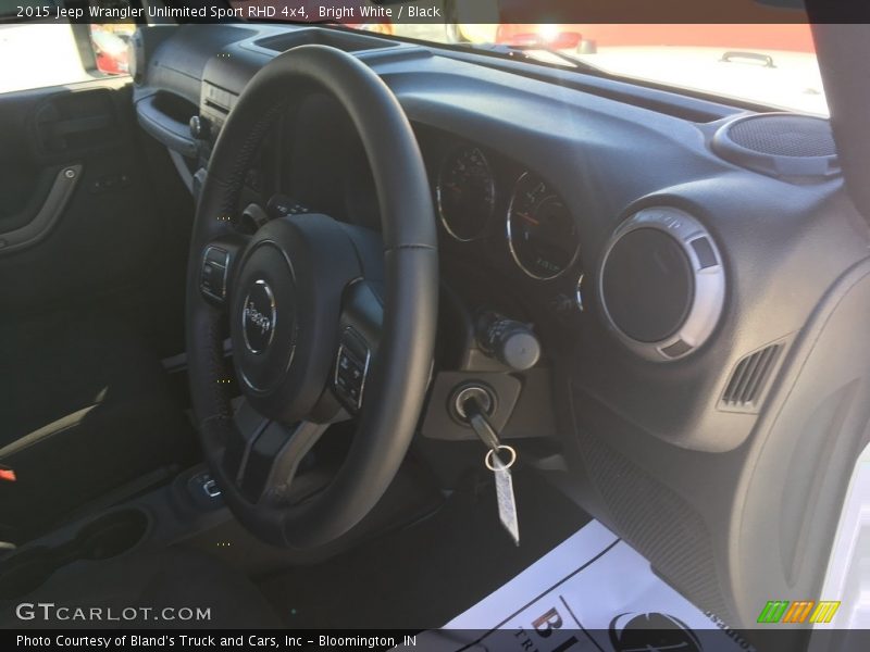Bright White / Black 2015 Jeep Wrangler Unlimited Sport RHD 4x4