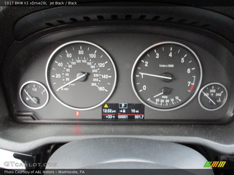 Jet Black / Black 2017 BMW X3 xDrive28i