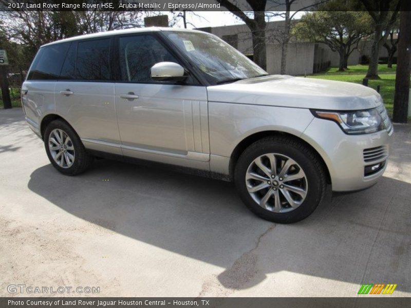 Aruba Metallic / Espresso/Almond 2017 Land Rover Range Rover HSE