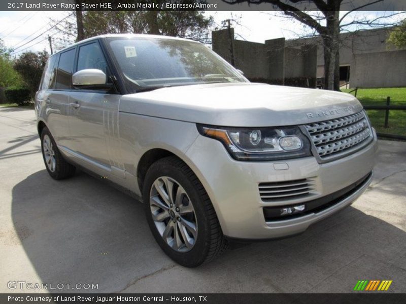 Aruba Metallic / Espresso/Almond 2017 Land Rover Range Rover HSE