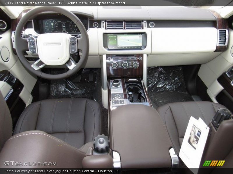 Aruba Metallic / Espresso/Almond 2017 Land Rover Range Rover HSE