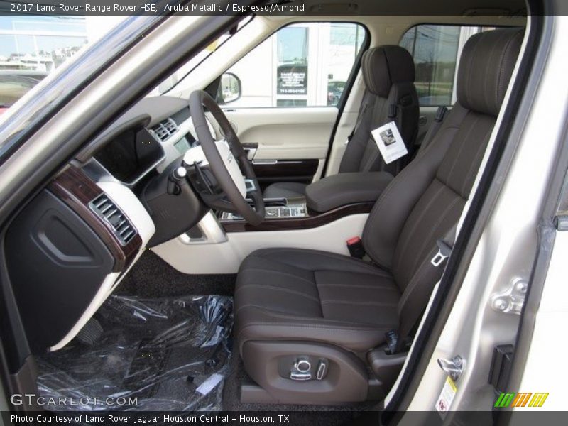 Aruba Metallic / Espresso/Almond 2017 Land Rover Range Rover HSE