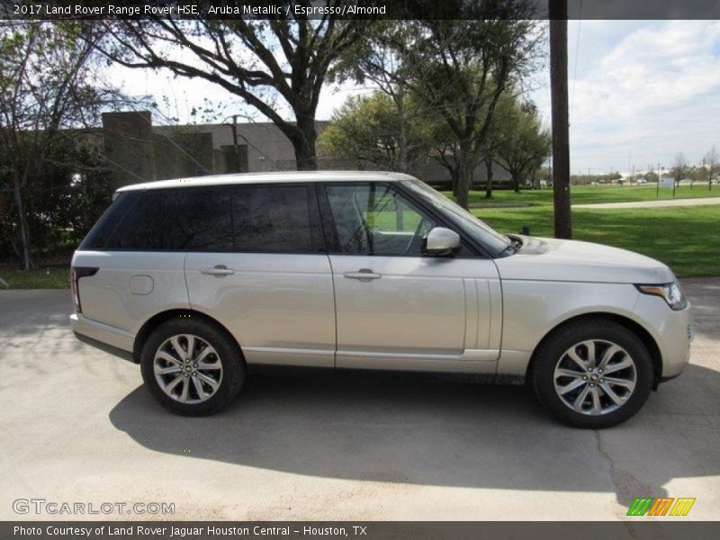 Aruba Metallic / Espresso/Almond 2017 Land Rover Range Rover HSE