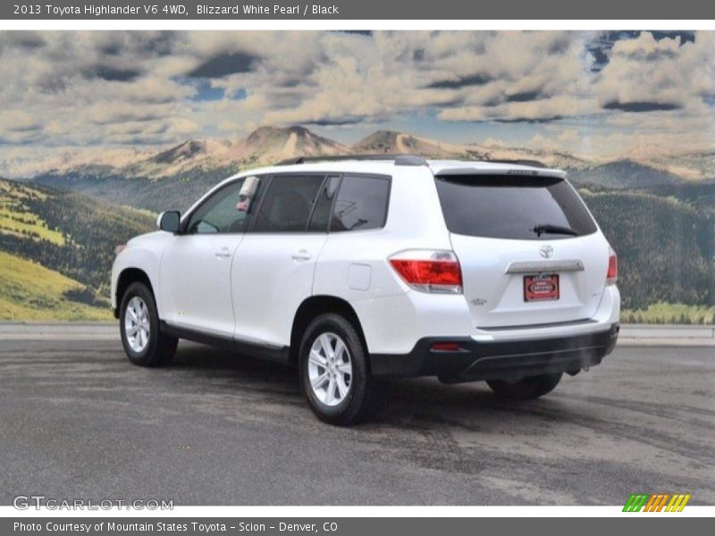 Blizzard White Pearl / Black 2013 Toyota Highlander V6 4WD