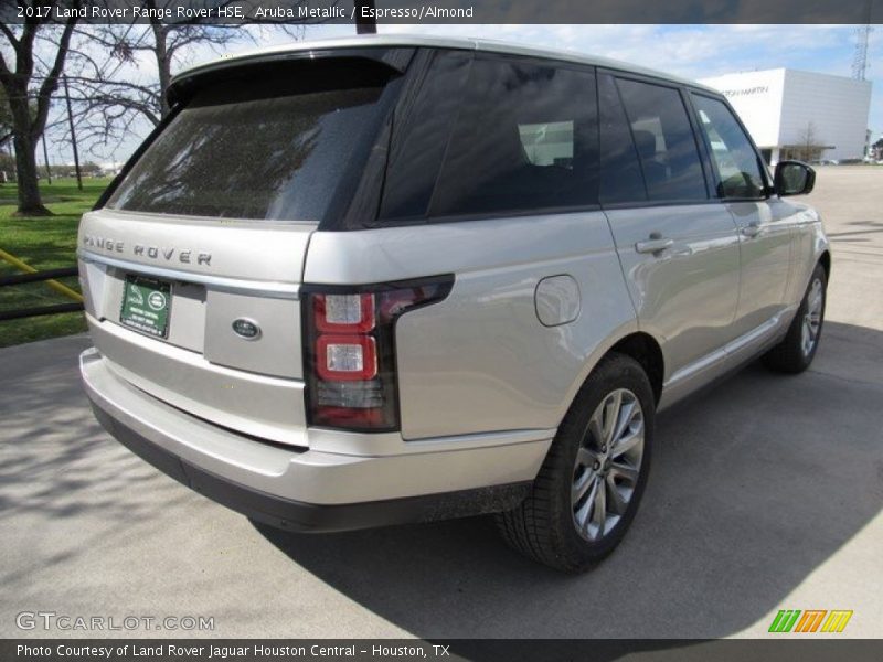 Aruba Metallic / Espresso/Almond 2017 Land Rover Range Rover HSE