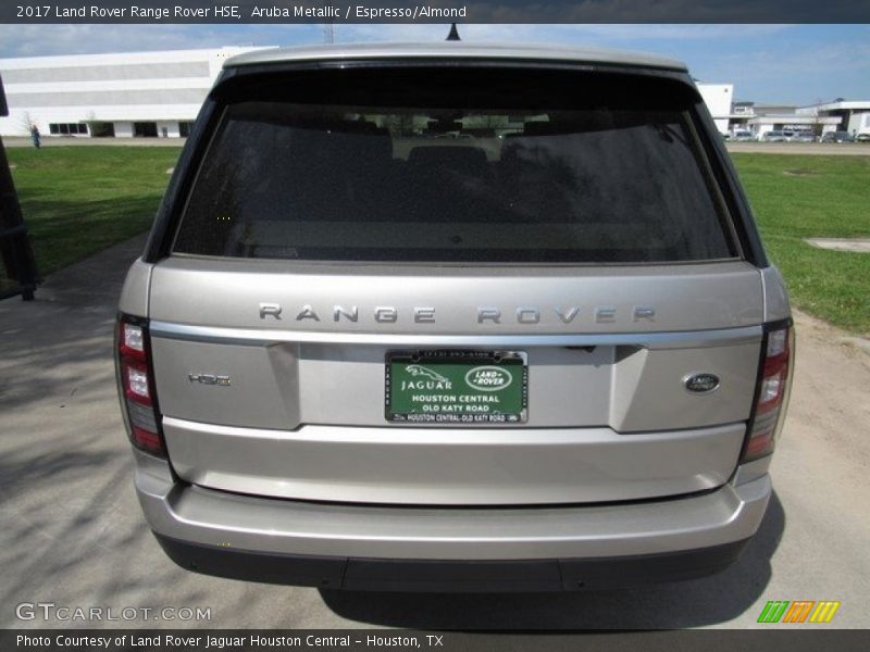 Aruba Metallic / Espresso/Almond 2017 Land Rover Range Rover HSE