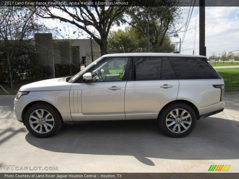 Aruba Metallic / Espresso/Almond 2017 Land Rover Range Rover HSE