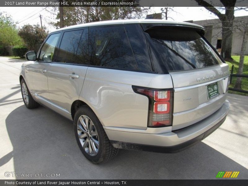 Aruba Metallic / Espresso/Almond 2017 Land Rover Range Rover HSE