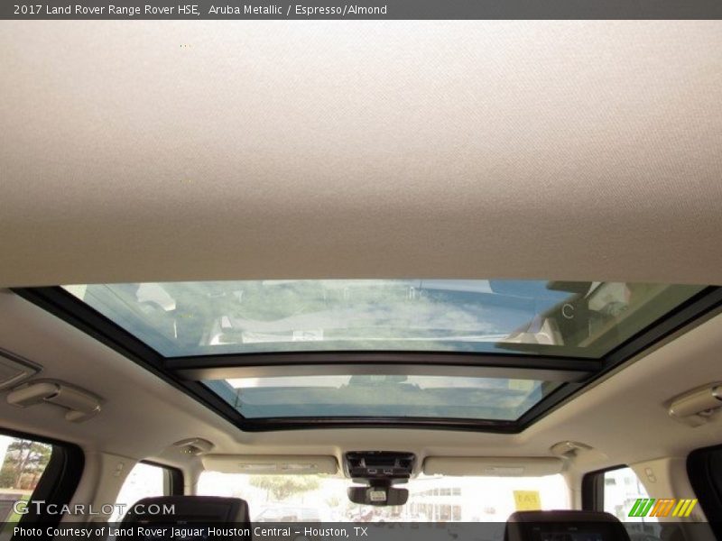 Aruba Metallic / Espresso/Almond 2017 Land Rover Range Rover HSE