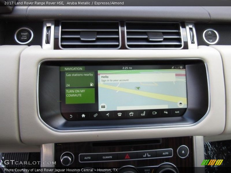 Aruba Metallic / Espresso/Almond 2017 Land Rover Range Rover HSE